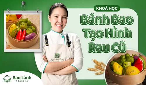 Khoá Bánh Bao Tạo Hình Rau Củ